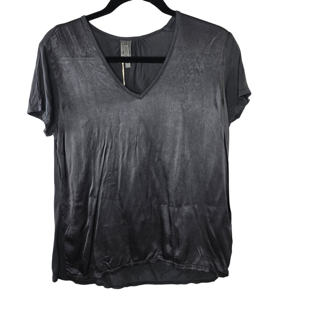 XCVI Green Cyrus V-Neck Top T-shirt Size Small NWT